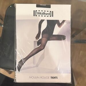Wolford Moulin Rouge Striped Brown Tights